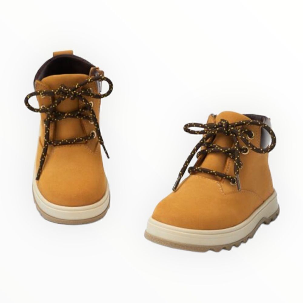 ZARA Kids | Mustard | LEATHER BOOTS - Picture 2 of 7